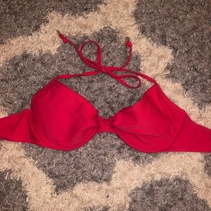 American Eagle red bikini top
